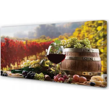 Obraz Obraz na plátně Podzim víno sklenice 100x50 cm