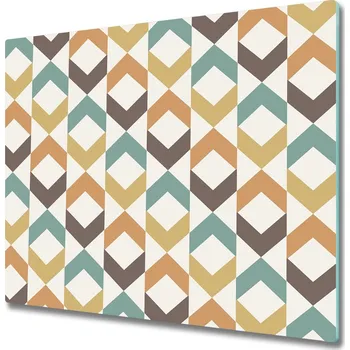 Kuchyňské prkénko Skleněná krájecí deska Retro pozadí 60x52 cm