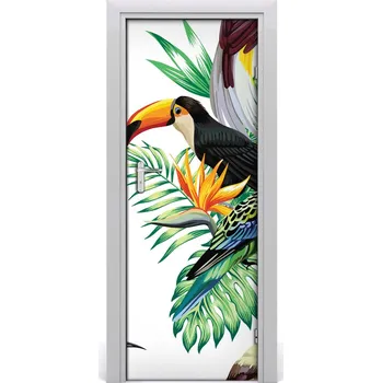 Fototapeta Samolepící fototapeta na dveře Tropický pták 95x205 cm