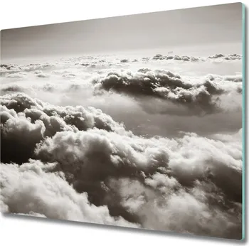 Kuchyňské prkénko Skleněná krájecí deska Mraky z ptačí perspektivy 60x52 cm