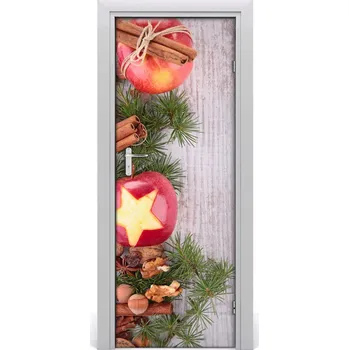 Fototapeta Samolepící fototapeta na dveře Sváteční jablka 85x205 cm