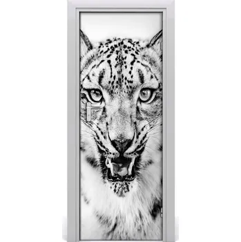 Fototapeta Samolepící fototapeta na dveře Sněžný leopard 85x205 cm