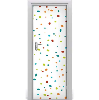 Fototapeta Samolepící fototapeta na dveře Barevné kapky 85x205 cm
