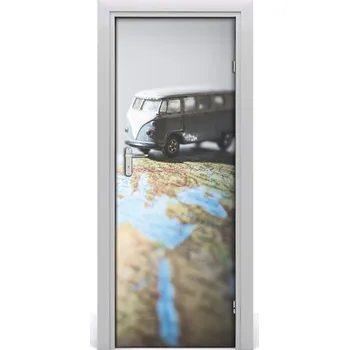Fototapeta Fototapeta na dveře auto glob 75x205 cm