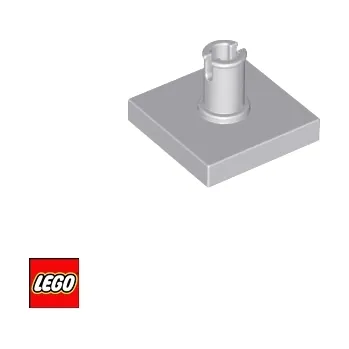 Stavebnice LEGO LEGO® Dílky LEGO Dlaždice 2x2 S Pinem (2460) Barva: Světle-Šedá 2460