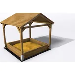 Herold Big pískoviště s krytem 2400 zlatý dub