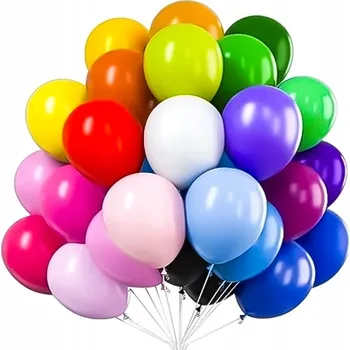 Balónek Latexový narozeninový balónek vícebarevný 30 cm 100 ks
