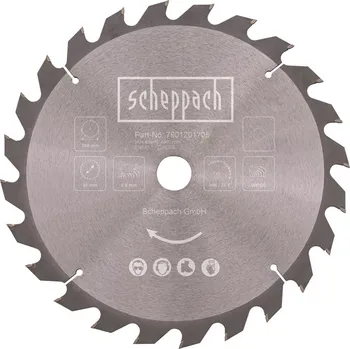 Pilový kotouč Scheppach pilový kotouč na dřevo, TCT pr. 305/30, 24 zubů