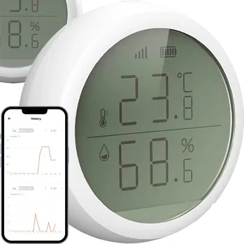 Senzor Teploty a Vlhkosti ZigBee TUYA Smart Life LCD Domácí Vlhkoměr