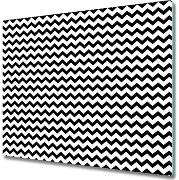 Kuchyňské prkénko Skleněná krájecí deska kličkování 60x52 cm