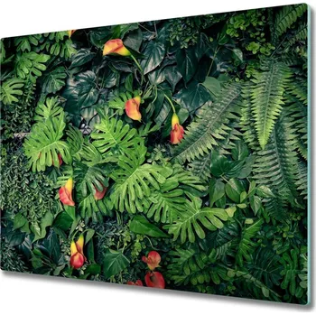 Kuchyňské prkénko Skleněná krájecí deska Exotická džungle 60x52 cm