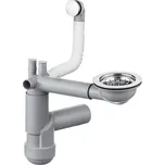 Deante Deante, úsporný sifon pro 1-komorové granitové dřezy 3,5" bez odtokové zátky, ZXY_9917