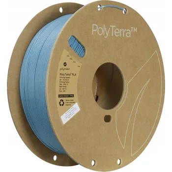 Filament Filament PolyMaker PolyTerra PLA 1,75 mm Tlumená modrá (Muted Blue) 1 kg