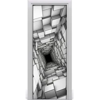 Fototapeta Samolepící fototapeta na dveře Tunel ze šestiúhelníků 75x205 cm