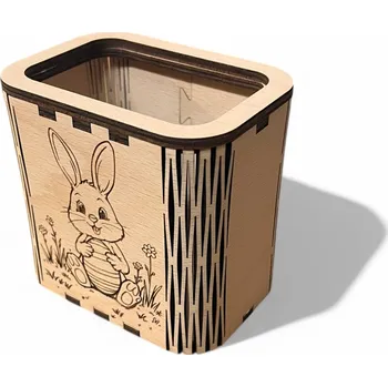 JarisWood Dřevěná váza na velikonoční dekorace