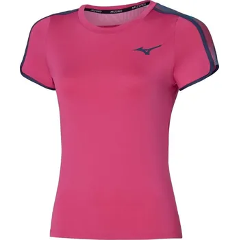 Dámské tričko Dámské sportovní tričko Mizuno Frontier Tee (W) / Fuchsia Purple Velikost: XS