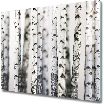 Kuchyňské prkénko Skleněná krájecí deska Birch kufry 60x52 cm