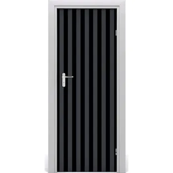 Fototapeta Samolepící fototapeta na dveře Černo-bílé pásky 85x205 cm