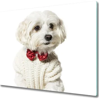 Kuchyňské prkénko Skleněná krájecí deska Maltština v motýlku 60x52 cm