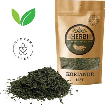 Koření Herbi Koriandr list sušený, 25 g – aromatická bylina do asijské a mexické kuchyně