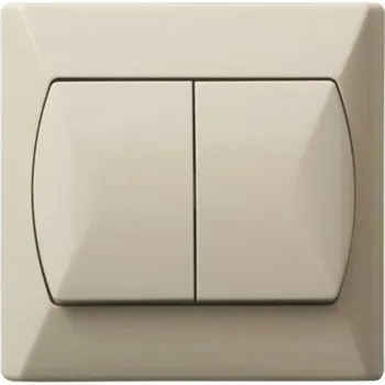 vypínač Schodišťový vypínač pod omítku Ospel, béžové odstíny ŁP-10A/01