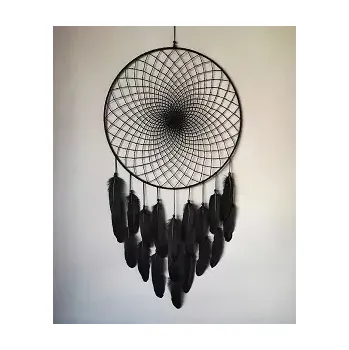 Lapač snů Lapač zlých snů Indiánská noc 50 x 100 cm (S husím peřím)