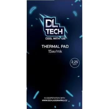 Pasivní chladič DLTech Thermal Pad 90 × 50 × 2,25 mm 15 W/mK