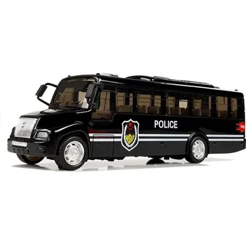 autíčko Model Policejní autobus AutoBus, svítí, černý