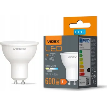 Žárovka LED žárovka 7W GU10 230V 600lm teplá bílá VIDEX