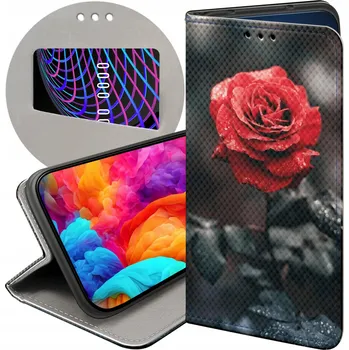 Pouzdro na mobilní telefon Pouzdro s klopou Hello Case pro realme 8, červené