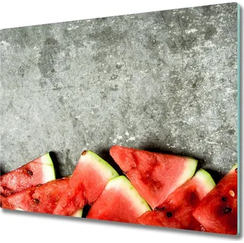 Kuchyňské prkénko Skleněná krájecí deska Plátky melounu 60x52 cm