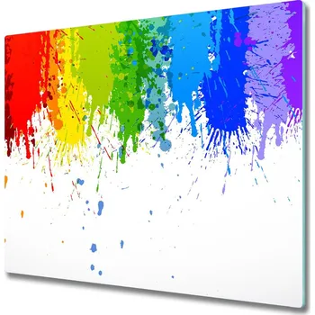 Kuchyňské prkénko Skleněná krájecí deska Rainbow spots 60x52 cm