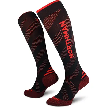 Pánské ponožky Northman Compress ponožky High Elite Velikost: 42-47 Červené Kompresní Ponožky (Podkolenky)