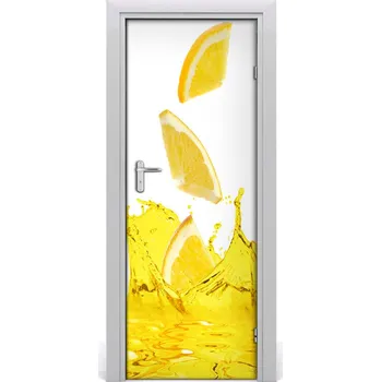 Fototapeta Fototapeta na dveře samolepící citronová šťáva 75x205 cm