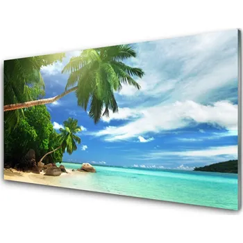 Obklad Skleněné obklady do kuchyně Palma Pláž Moře Krajina 125x50 cm