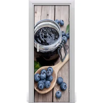 Fototapeta Fototapeta na dveře samolepící džem jahody 75x205 cm