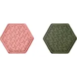 Lízací podložka Jelly 24x21cm mix barev Flamingo