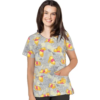 Dámská halenka Tooniforms Zdravotnická dámská halena Disney s potiskem medvídka Pů TF614 PHPY Velikost: S