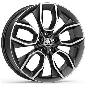 Disk Škoda Kodiaq I: 19" disk z lehké slitiny Crater - matný/černý