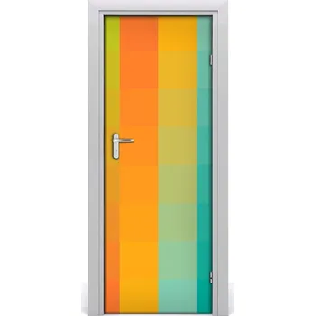 Fototapeta Samolepící fototapeta na dveře Barevné čtverce 85x205 cm