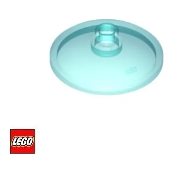 Stavebnice LEGO LEGO® Dílky LEGO TALÍŘ 3x3 průhledný / 43898 35268 Barva: Světle-Modrá-Průhledná 43898