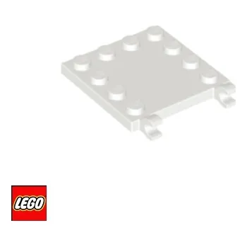 Stavebnice LEGO LEGO® Dílky LEGO Dlaždice 4x4 2 Klipy na straně / Dvířka (66252) Barva: Bílá 66252