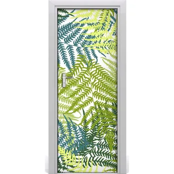 Fototapeta Samolepící fototapeta na dveře listí kapradiny 85x205 cm