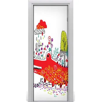 Fototapeta Samolepící fototapeta na dveře Krokodýl 75x205 cm