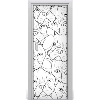 Fototapeta Samolepící fototapeta na dveře Francouzský buldoček 95x205 cm