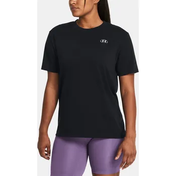 Dámské tričko Under Armour UA HW Embroid Patch BFOS 1383045-001 Černá XS