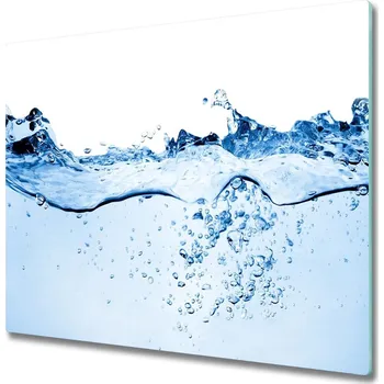 Kuchyňské prkénko Skleněná krájecí deska voda 60x52 cm