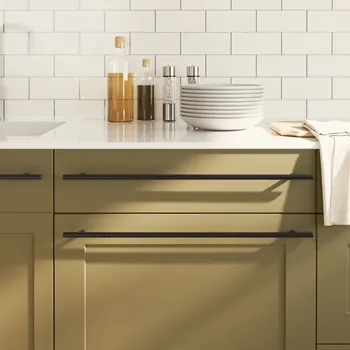 Nábytkové kování vidaXL Nábytkové úchytky 20 ks 480 mm nerezová ocel [3203602] Barva: Černá