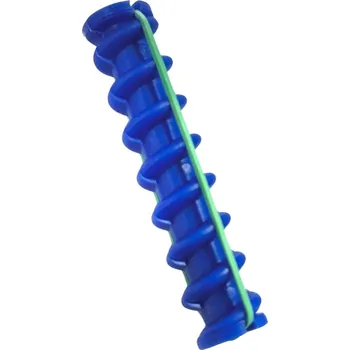 Natáčka na vlasy EF-ES Spiral Rods Blue - modré spirálové natáčky na gumičku 18 mm - 8 ks/bal