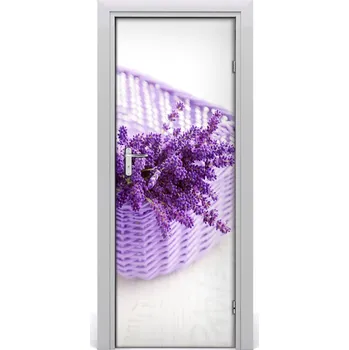 Fototapeta Fototapeta samolepící Levandule v koši 85x205 cm